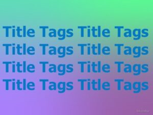 Read more about the article Title Tags